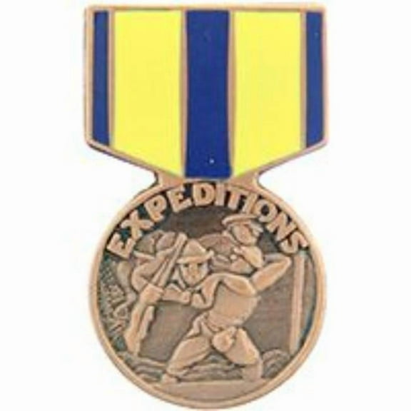 Eagle Emblems P15052 Pin - Medal, USN Expedition - 1.181 in.