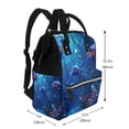 thumbnail image 2 of Disketp Deep Sea Glowing Fishes Mochila de Pañales de Gran Capacidad con Múltiples Bolsillos, Mochila de Viaje Multifuncional para Bebé, Unisex, Moderna y Resistente, 2 of 6