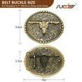 thumbnail image 3 of SUOSDEY Western Belt Buckle for Men Women Rodeo Texas Longhorn Bull Cowboy Cowgirl Belt Buckle, 3 of 7