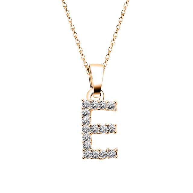 Collar del alfabeto de las mujeres Cadena de clavícula femenina Collar de oro colgante Wmkox8yi sjalhkljlk6240