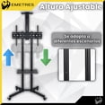 thumbnail image 4 of Soporte Para TV Emetres Móvil Con Ruedas para Pantallas de 32 a 70 pulgadas, 4 of 7