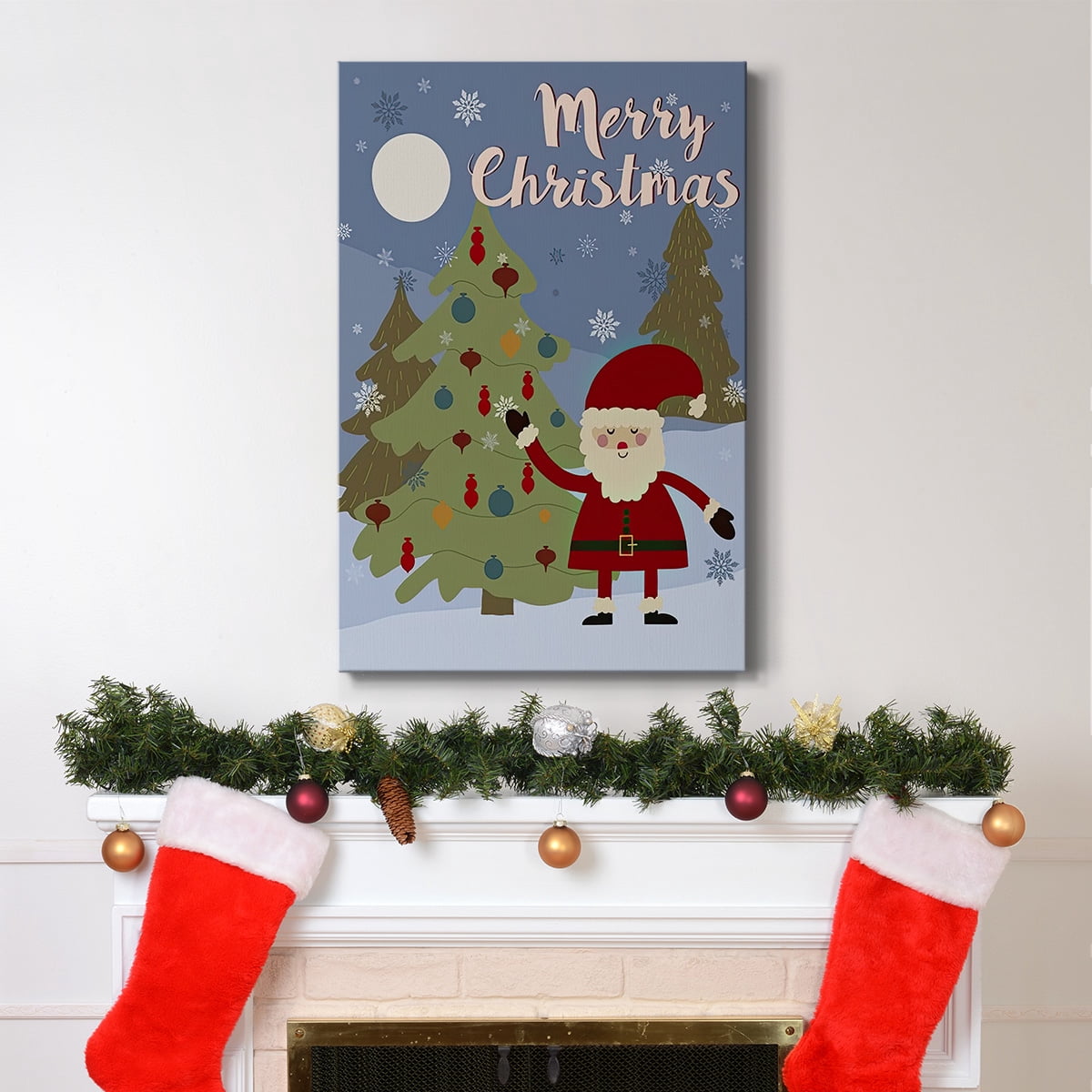 Winer Santa I- Gallery Wrapped Canvas