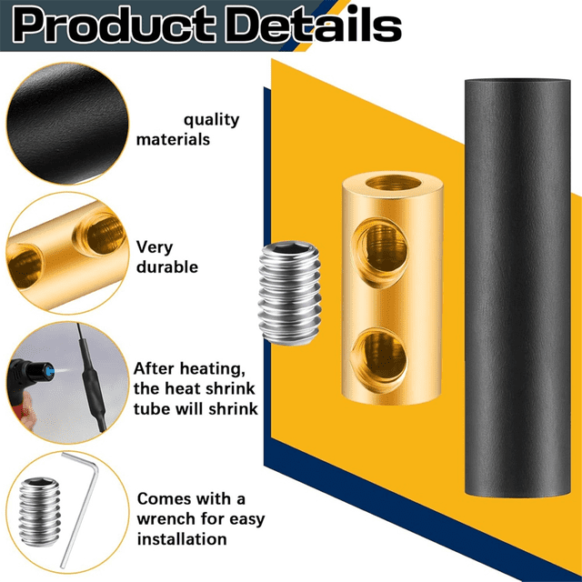15 Sets Underground Wire Splice Kit Wire Connectors Suit for Wire Under 12 Awg 60 Amp Splicing Wiring Connection Nut Kit