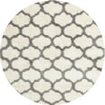 thumbnail image 1 of Ahgly Company Indoor Round Contemporary Champagne Beige Terrilis Area Rugs, 8' Round, 1 of 6