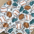 thumbnail image 4 of KVPLBQFD Kids Brown Sweatsuit Boys and Onesie Baby Boy Girls Sleeveless Baseball and Rugby Prints Romper Jumpsuit for Gifts for 3 Month Old Girl Cute Baby Girl Clothes, 4 of 5