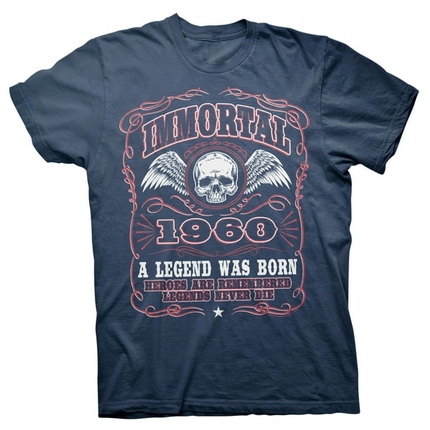 Shirt Invaders Immortal 1960 A Legend Was Born 57th Birthday Gift T Shirt Navy Walmart Com Walmart Com