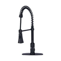 Fontaine by Italia Residential Spring Coil Pull Down Kitchen Faucet in Matte Black