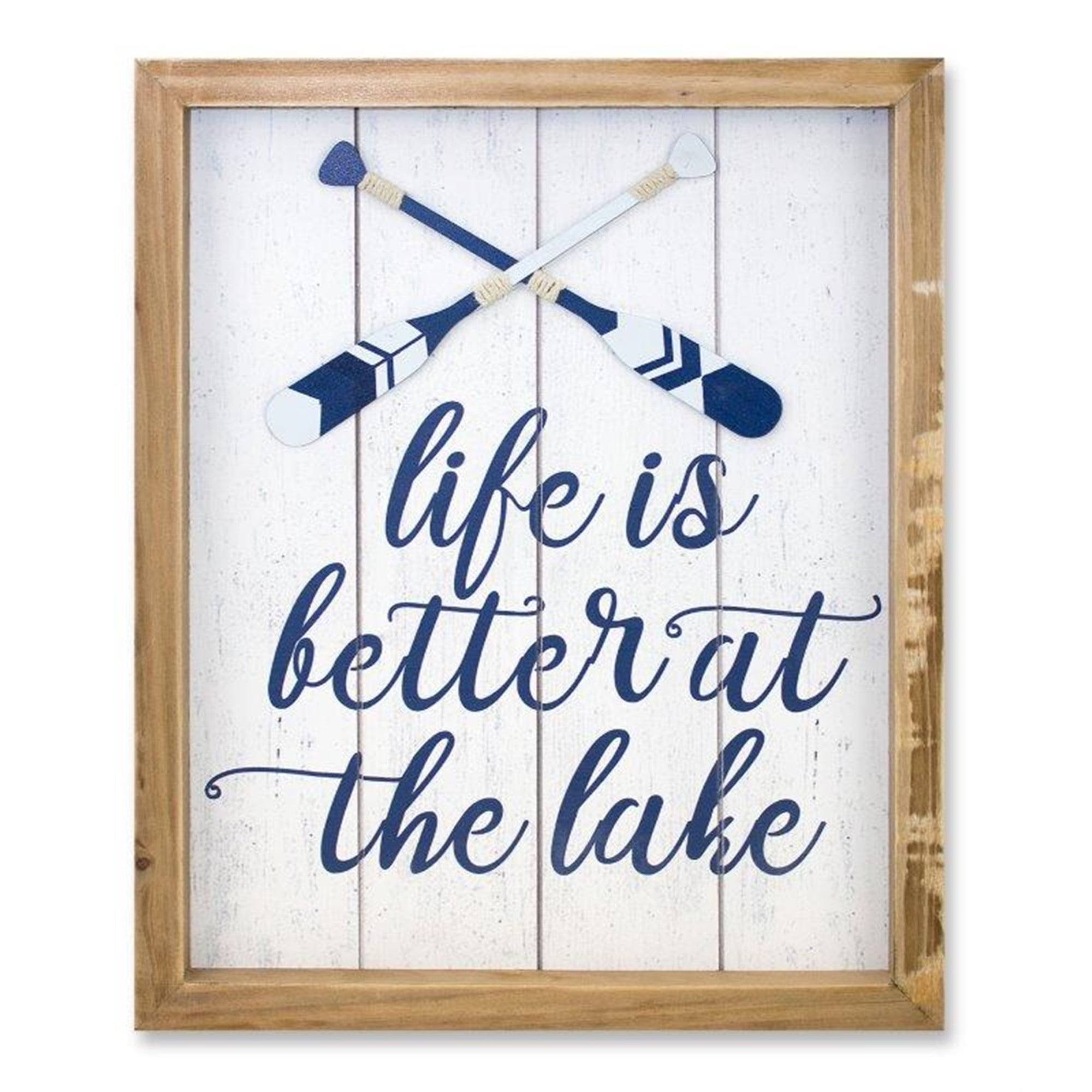Life Is Better At The Lake Sign 12"L x 15"H MDF/Wood