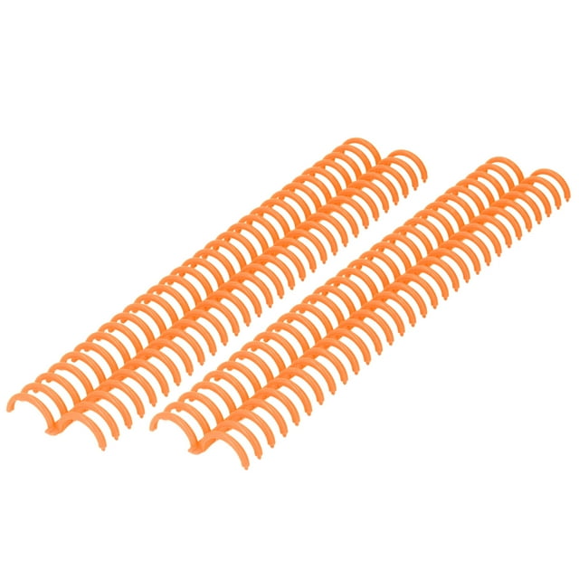 10 Pcs Loose Leaf Binding Spine, Binding Combs 30 Holes 22mm Inner Diameter Wear Plastic Binding Rings Binding Spines For Home And School