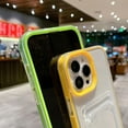 thumbnail image 5 of Compatible with iPhone Case,3 in 1 Credit Card Slot Holder Wallet Full Body & Bumper Protection Clear Soft Shockproof Cover Phone Case (Black,iPhone 15 Plus), 5 of 8