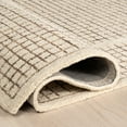 thumbnail image 5 of nuLOOM Emaline Geometric Wool Area Rug, 3' x 5', Ivory, 5 of 9