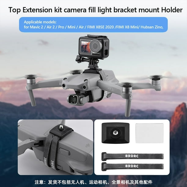 1 Juego de soporte de montaje de luz de relleno de cámara de expansión superior para Dron DJI Mavic 2