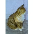 thumbnail image 4 of Nifao Colored Cat Sitting Bronze Statue, Charming for Cat Lovers – Home Decor Sculpture, 12"L x 10"W x 14"H, 4 of 10
