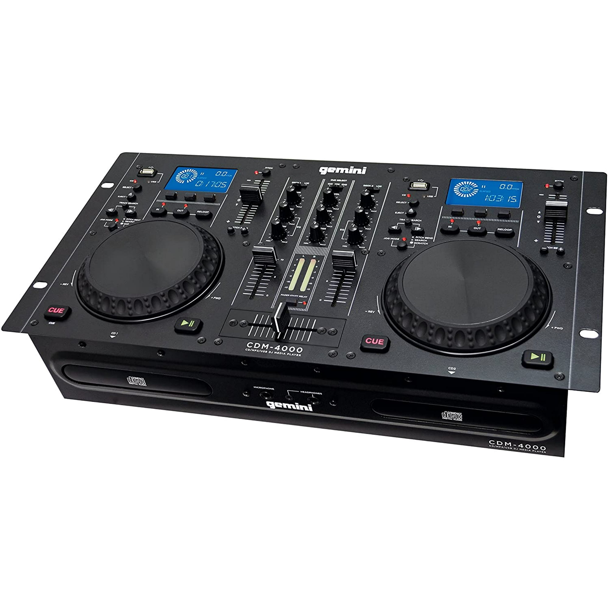 Gemini CDM-4000 - DJ controller - 2-channel - rack-mountable