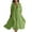 Green, variant on Plus Size Ruffle Dresses for Women Summer Short Sleeve Crew Neck Solid Color Flowy Short Dresses Sundress Black XXL