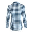 thumbnail image 2 of JJ Perfection Womens Long Sleeve Collared Button Down Plaid Flannel Shirt, 2 of 3