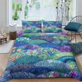 thumbnail image 1 of Home Bedding Set Fish Shell Comforter Cover Set Teen Adult Creative Seafloor Bedspreads,Full (80"x90"), 1 of 5