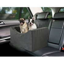 Precious Tails Co-Pilot Dog Car Booster Seat, Grey, Small, 21"L x 19"D x 13.5"H