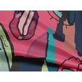thumbnail image 5 of oneOone Rayon Pink Fabric Abstract Comic Face Fabric For Sewing Printed Craft Fabric By The Yard 56 Inch Wide, 5 of 5