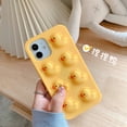 thumbnail image 4 of Yellow Duck Shockproof Silicone Phone Case for Iphone 6 6s 7 8 plus X XR XS 11 12 13 Pro Max Back Cover Reliver Stress, 4 of 6