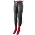 thumbnail image 2 of Augusta Girls Low Rise Homerun Softball Pant 1241 Black M, 2 of 2