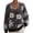 Black, variant on Women’s V Neck Floral Print Cardigan Long Sleeve Button Front Open Knit Cardigan Casual Layering Jacket,Sizes S-5XL