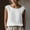 Beige-summer tops, variant on Womens Summer Tops Casual Cotton Linen T-Shirts Cap Sleeve Crew Neck Pleated Loose Tops Dark Blue