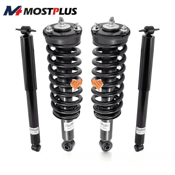 MOSTPLUS 4PCS Front Struts & Rear Shocks for 2004-2012 Chevy Colorado GMC Canyon RWD