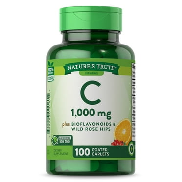 Vitamin C Bioflavonoids & Rose Hips | 1000mg  | 100 Caplets | by Nature's Truth
