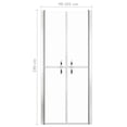 thumbnail image 2 of vidaXL Shower Door Clear ESG 39.8"x74.8", 2 of 5