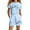 Light Blue, variant on Gaexia Girls Summer Outfits Size 14-16 Floral Print Sleeveless Top Clothes Casual Sport T-Shirt and Shorts Set Two Piece Set Little Girls