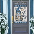 thumbnail image 5 of Home Decorative Snuggle Up Gnomies It''s Cold Outside Winter House Flag, Blue Gnome Garden Yard Outside Decorations, Snowflakes Farmhouse Outdoor Large Decor Double Sided 28x40, 5 of 6