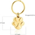 thumbnail image 2 of Cremation Keychain for Ashes Dog Paw Print Shaped Urn Keychain Ashes Holder Keepsake Cremation Jewelry Memorial Pendant, 2 of 6