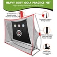 thumbnail image 2 of Alfombrilla de golf Golf Net Halunoty de 10 x 7 pies, resistente, con doble césped, 2 of 7