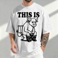 thumbnail image 4 of jowamay Cow Shirts for Men This Is Bull Short Sleeve Crew Neck Tee Shirt Trendy Tops for Streetwear, 4 of 5