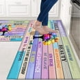 thumbnail image 2 of Kitchen Mat Tree Kitchen Mats for Floor 2 Piece, Colorful Rug Anti Fatigue Floor Mat for Kitchen, Kitchen Floor Mat for in Front of Sink and Kitchen Matt for Standing for Kitchen Decor 17"X30"+17"X47", 2 of 6