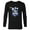 Black, variant on Disney Mickey Mouse #28 Game Time Football Catch Sports - Long Sleeve T-Shirt for Men - Customized-White