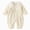 Yellow, variant on NOLDARES Button Front Baby Girl Long Sleeve Romper Soft Lightweight Jumpsuit for Infant Girls 0-18M All Season Daily Wear(12-18 Months,Yellow)