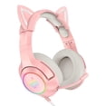 thumbnail image 2 of Auriculares Onikuma con sonido estéreo, iluminación RGB, reducción de ruido, auriculares para juegos con cable, 3,5 mm, rosa Eigraketly EL002606-01B, 2 of 2