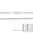 thumbnail image 3 of 1.5mm Rhodium Plated Silver Round Snake Chain Necklace, 22 inches, 3 of 7