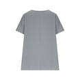 thumbnail image 5 of Yievot Linen Button Down Shirts for Women Summer Crew Neck Short Sleeve Womens Tops Casual Loose Tunic Blouses, 5 of 6