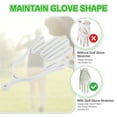 thumbnail image 4 of Uxcell Golf Gloves Stretcher, Plastic Keeper Support Rack Holder Dryer Hanger Frame with Hanging Hooks White, 4 of 7
