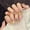141-Short Round A, variant on Phototherapy Handmade Wear Nail Little Monkey Same Color Series Collection Wear Nail Finished Nail Art Sticker Removable Patch