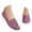 Purple, variant on ibiyuan Orthopedic Sandals for Women Knit Upper Embroidery Women's Walking Shoes Arch Support Slip-On Women's Sneakers Breathable Hands Free Mary Jane Shoes Soft Shoes