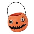 thumbnail image 2 of Clearance Halloween Candy Bucket, Resin Skeleton Pumpkin Pails with Handles, Vintage Mini Treat Bowls for Fall Table Mantel Party Decor, 2 of 5