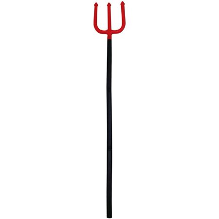 Star Power Halloween Costume Lucifer Devil Classic Plastic Pitchfork, Red, 39"