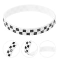 thumbnail image 3 of 12pcs Checkered Wristband Plaid Pattern Silicone Bracelets Racing Theme Party Gifts, 3 of 6