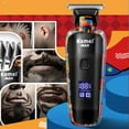 thumbnail image 6 of KEMEI KM-MAX5090 Professional Hair Clippers for Men Cordless, LCD Display Graffiti Clippers Barber Electric Trimmer Haircut Machine Kit, Rechargeable Beard Trimmer, Gifts for Dad Boyfriend, 6 of 7