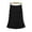 Black, variant on Long Skirts for Women Printed Mesh Maxi Skirt with Border Trim Slim Fit Small Bow Low Waist Fishtail Midi Skirt White L