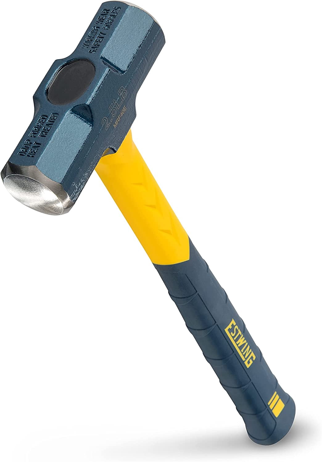 RGHJAR-ESTWING Sure Strike Engineer's Hammer - 40 oz Sledge with Fiberglass Handle & No-Slip Cushion Grip - MRF40E